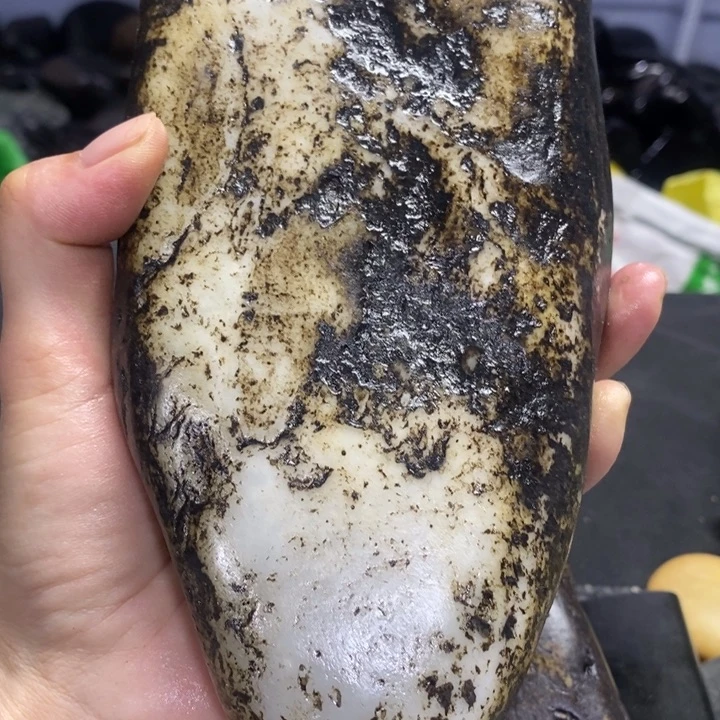 和田玉未镶嵌挂件空*