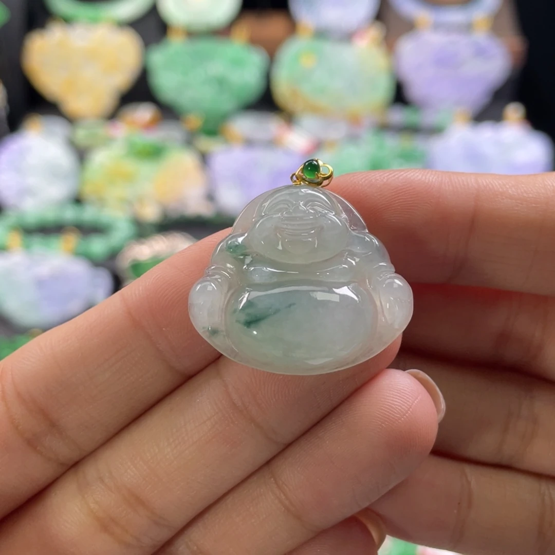 翡翠未镶嵌颈饰代编织