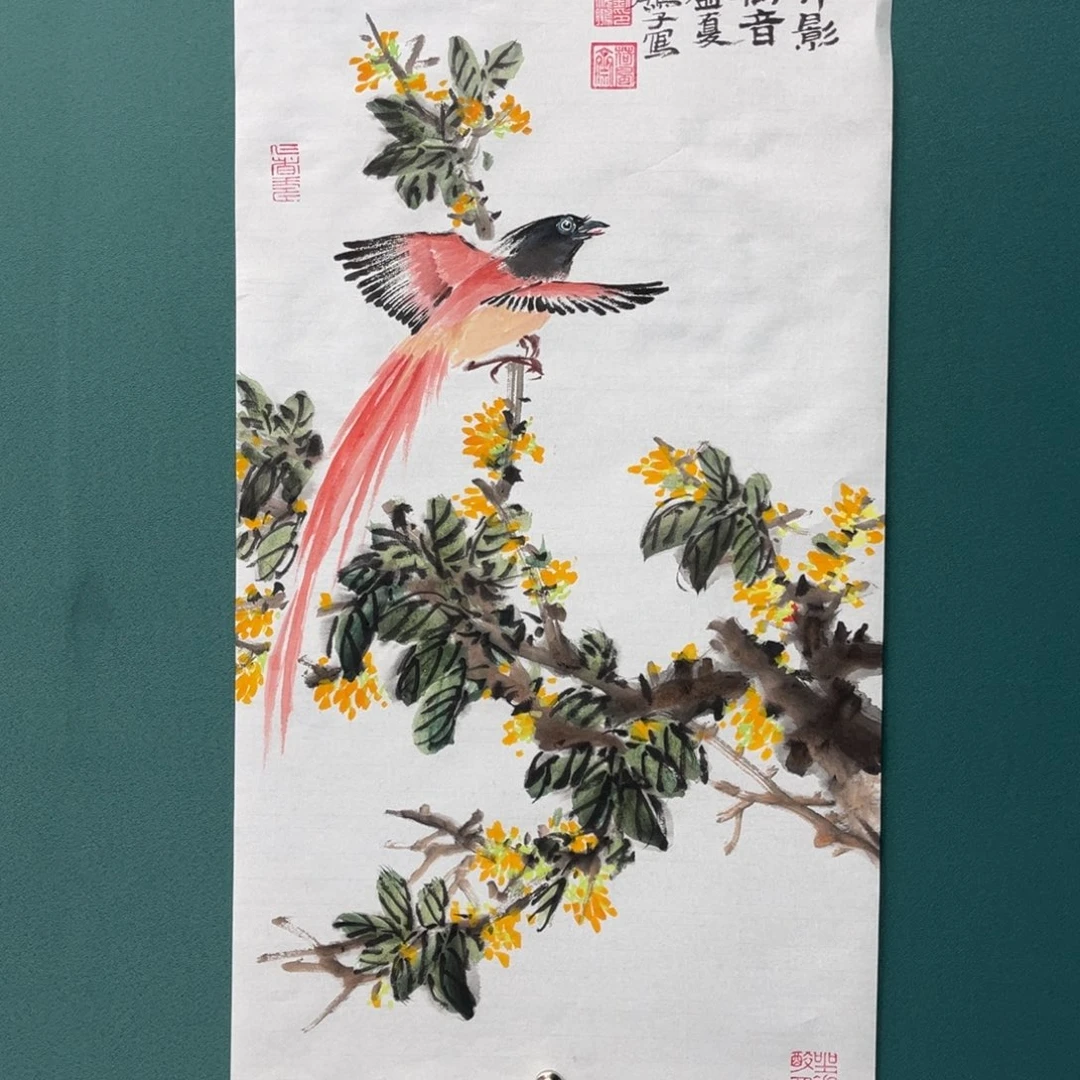 国画艺术家真人手绘