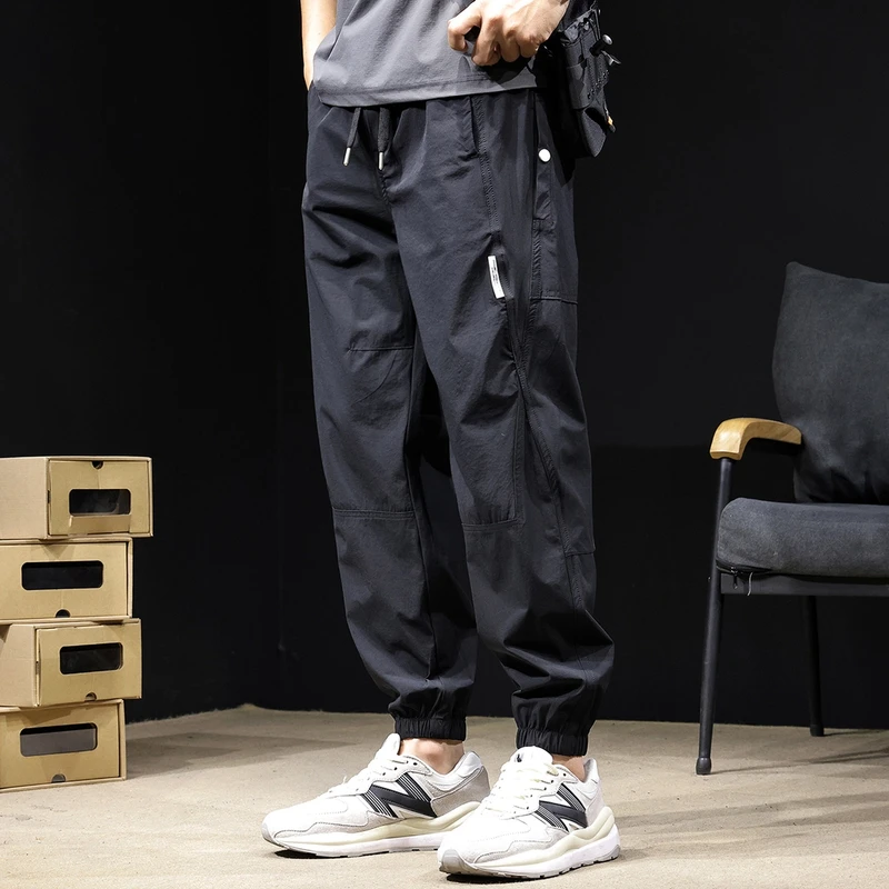 Cebrodz休闲裤男2025新款百搭运动哈伦束脚潮牌大码男士夏季薄款