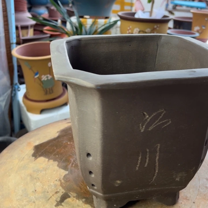 紫砂宜兴紫砂切角四方23