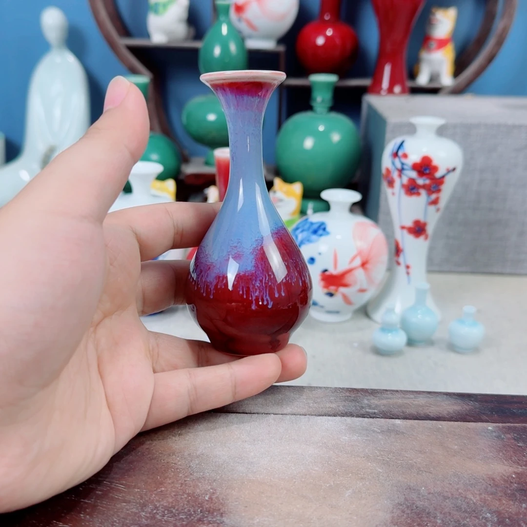 陶瓷手工小花器摆件