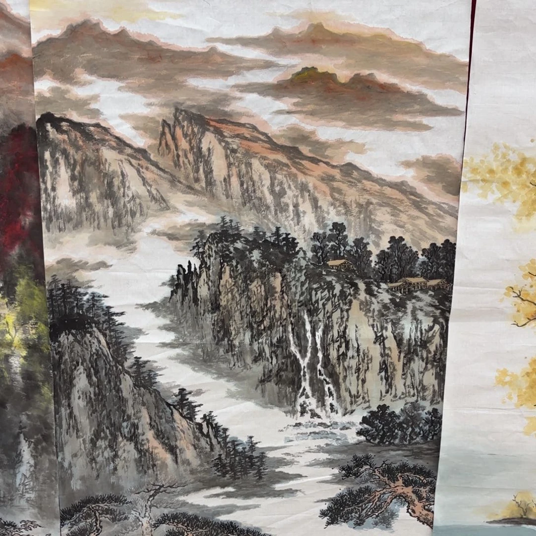 那***晚国画丛丕军四尺童