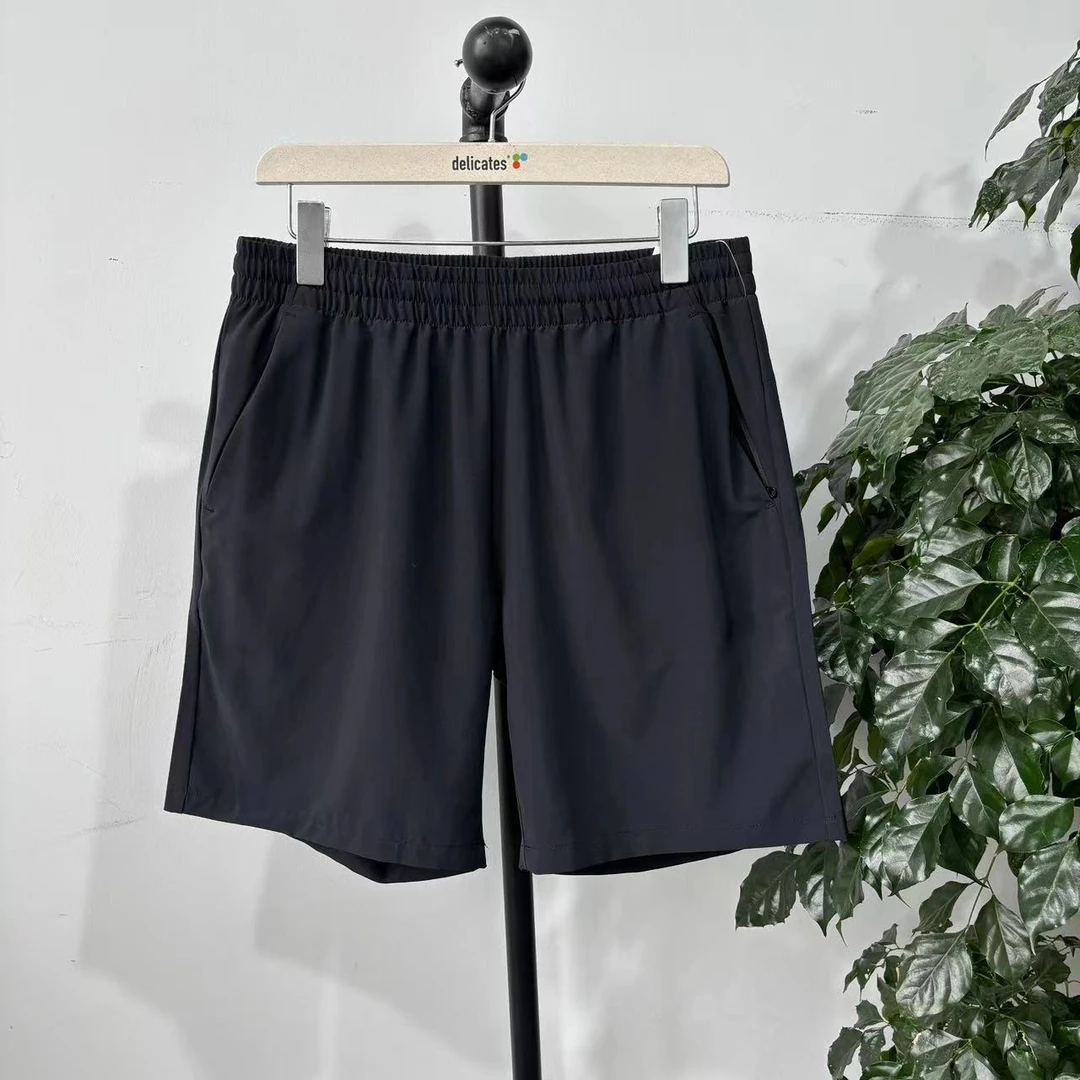 P-38 夏季男款黑色蜘蛛印花速干休闲短裤  PM718