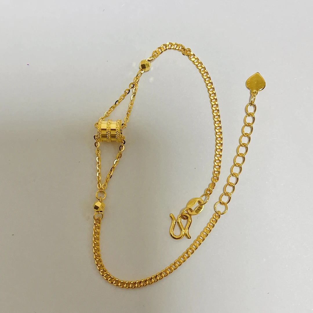 足金999路路通小蛮腰手链仙女气质精致