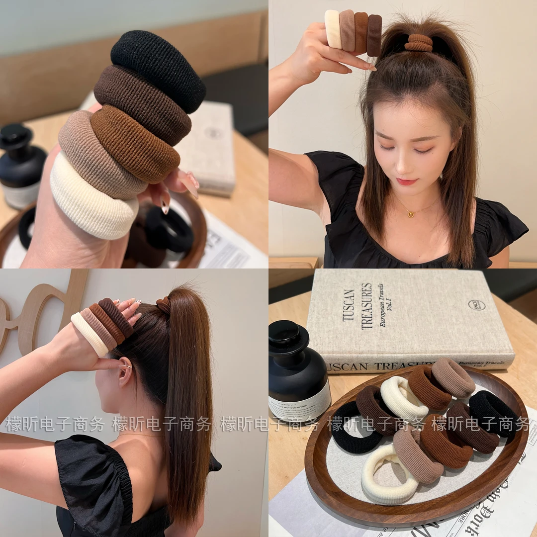 新升级加粗加厚发绳扎马尾丸子头简约耐用高弹力头绳发圈抖音双11