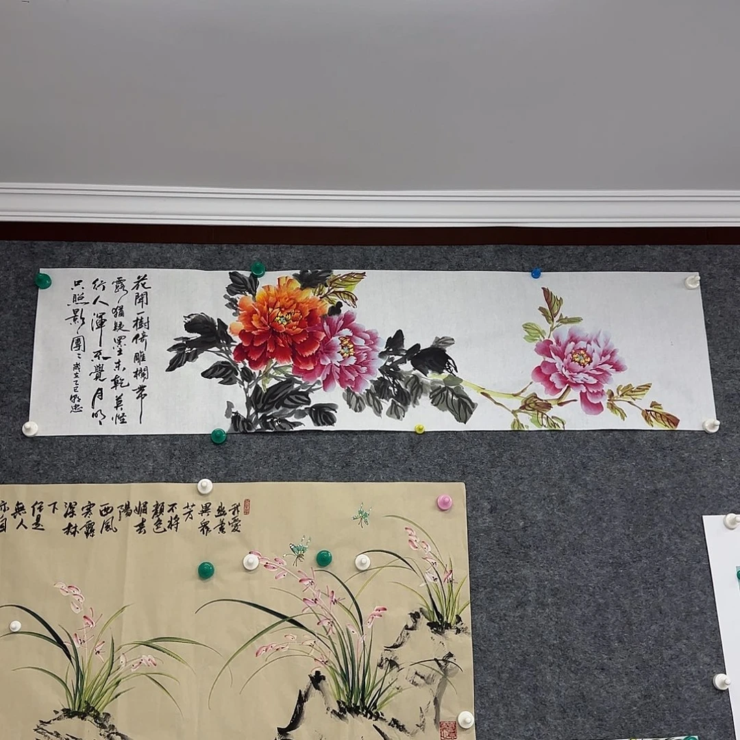 我***我国画国画立体兰花