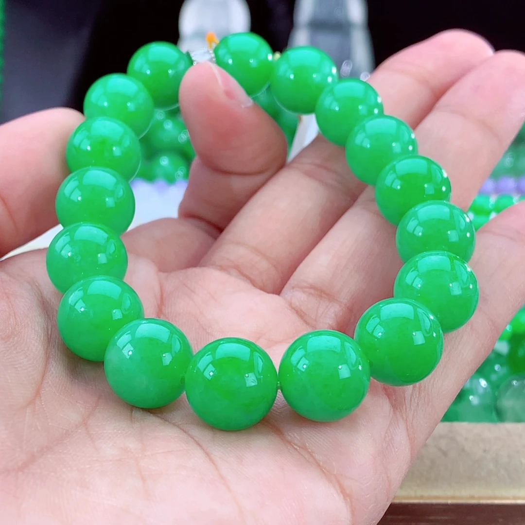 未镶嵌手串翡翠天然缅甸A货