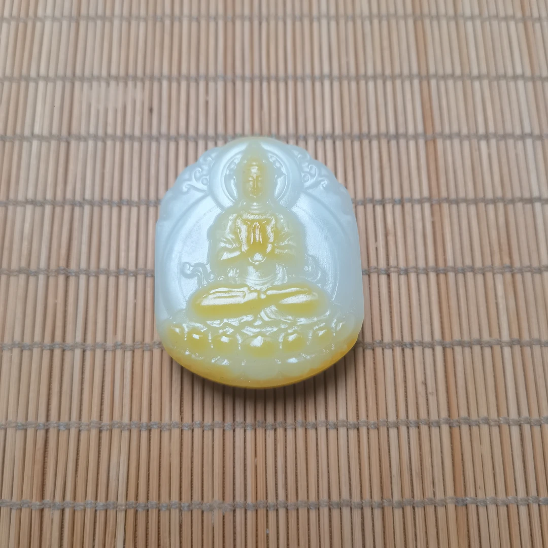 新疆和田玉坐观音菩萨57克