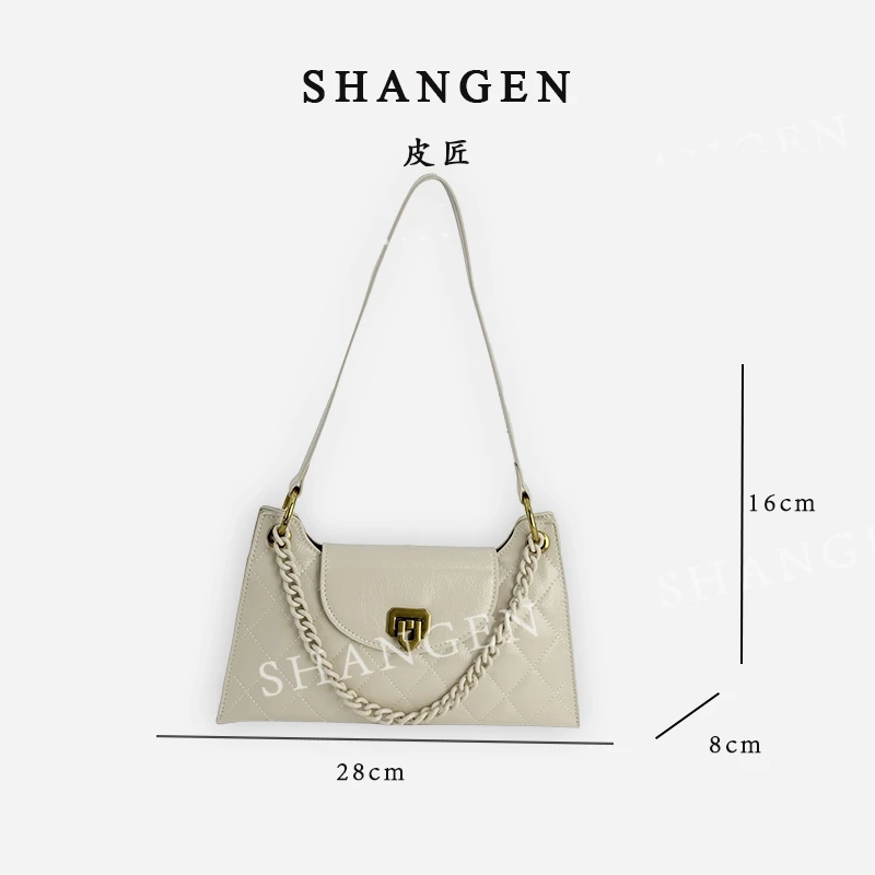 【尚恩CC】QYX-25168-7-可可蛋奶-轻奢时尚女士新款单肩斜挎包