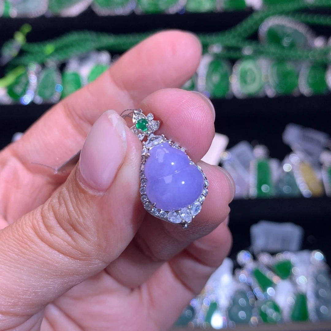 【闪购商品】银S925镶嵌翡翠耳饰
