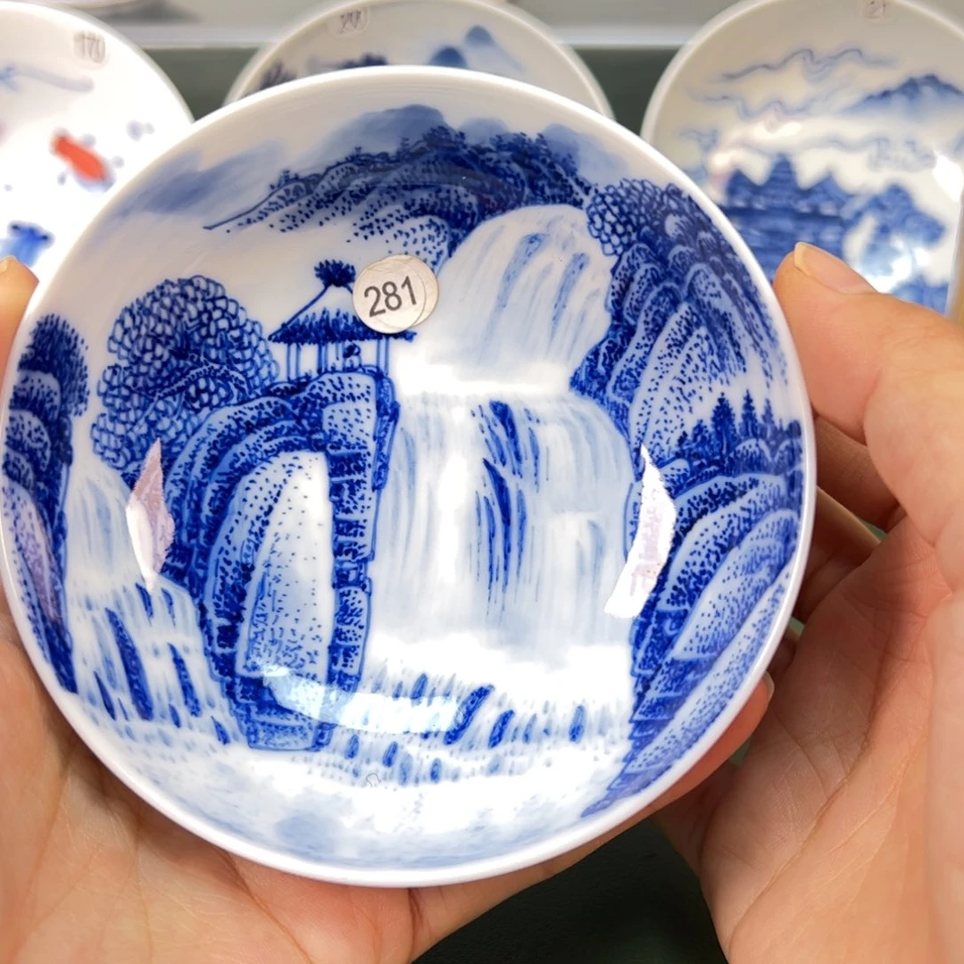 杯木木景德镇纯手绘茶具281