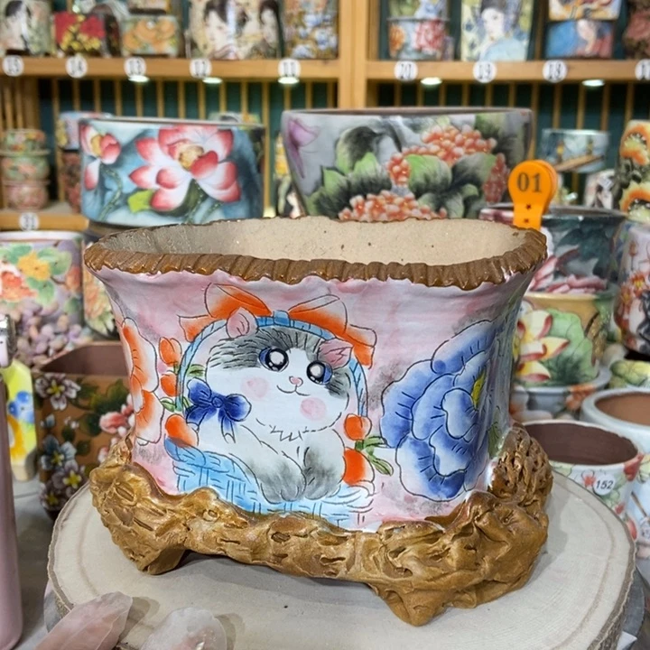 红陶景德镇艺术手绘作品