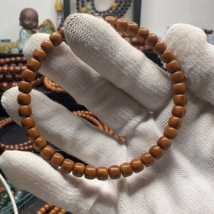 紫金鼠手串6*5纯肉老型手串