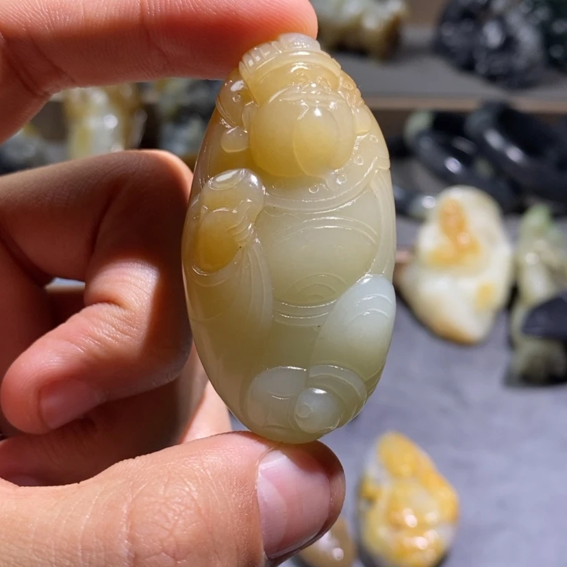 【闪购商品】和田玉把件未镶嵌星**情