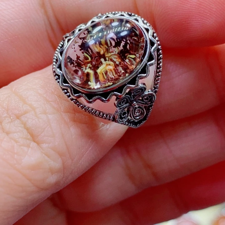 水晶戒指未镶嵌水晶