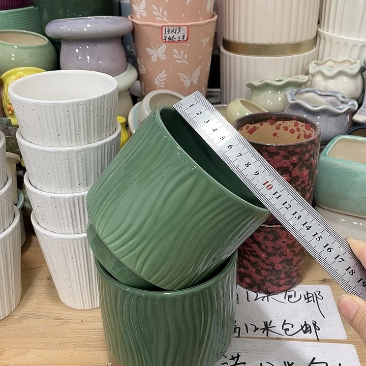 红陶陶瓷花盆凑12米包邮