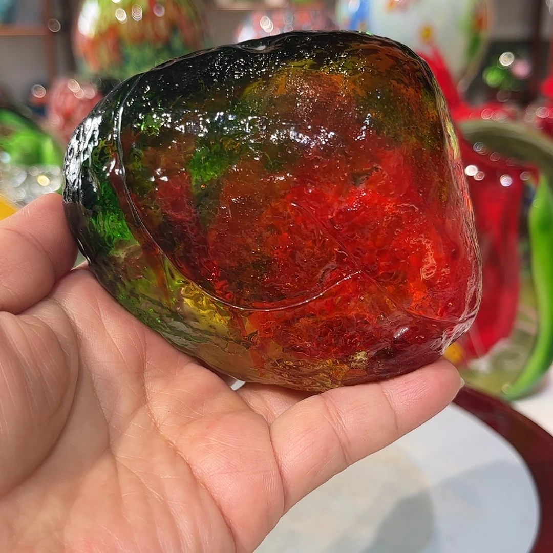 琉璃手工艺品纯手工五彩石