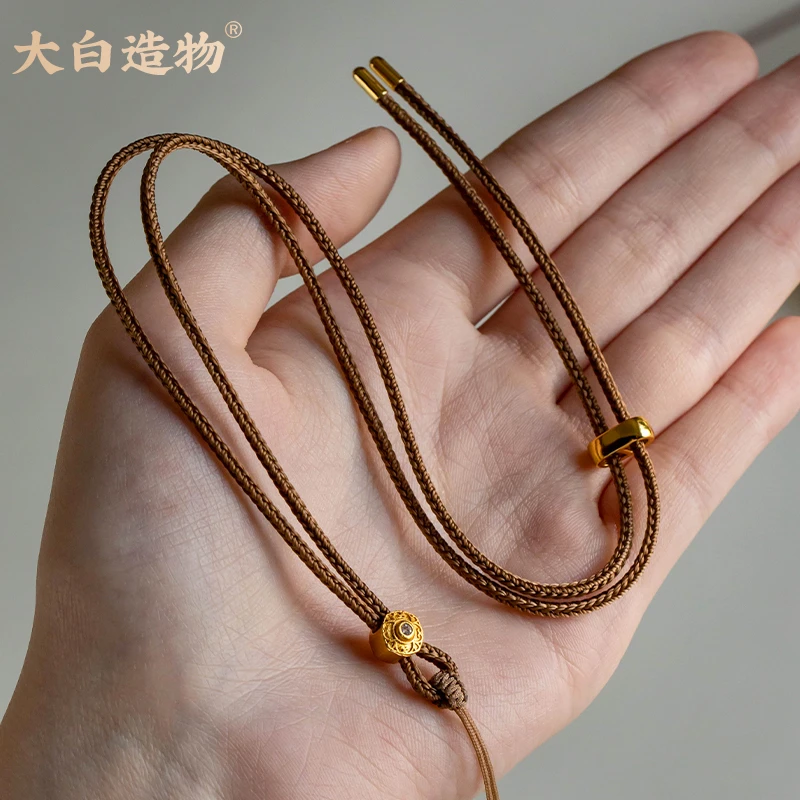 百搭精致吊坠配件DIY绳子手工编织绳平安扣挂坠专平安锁吊坠编绳