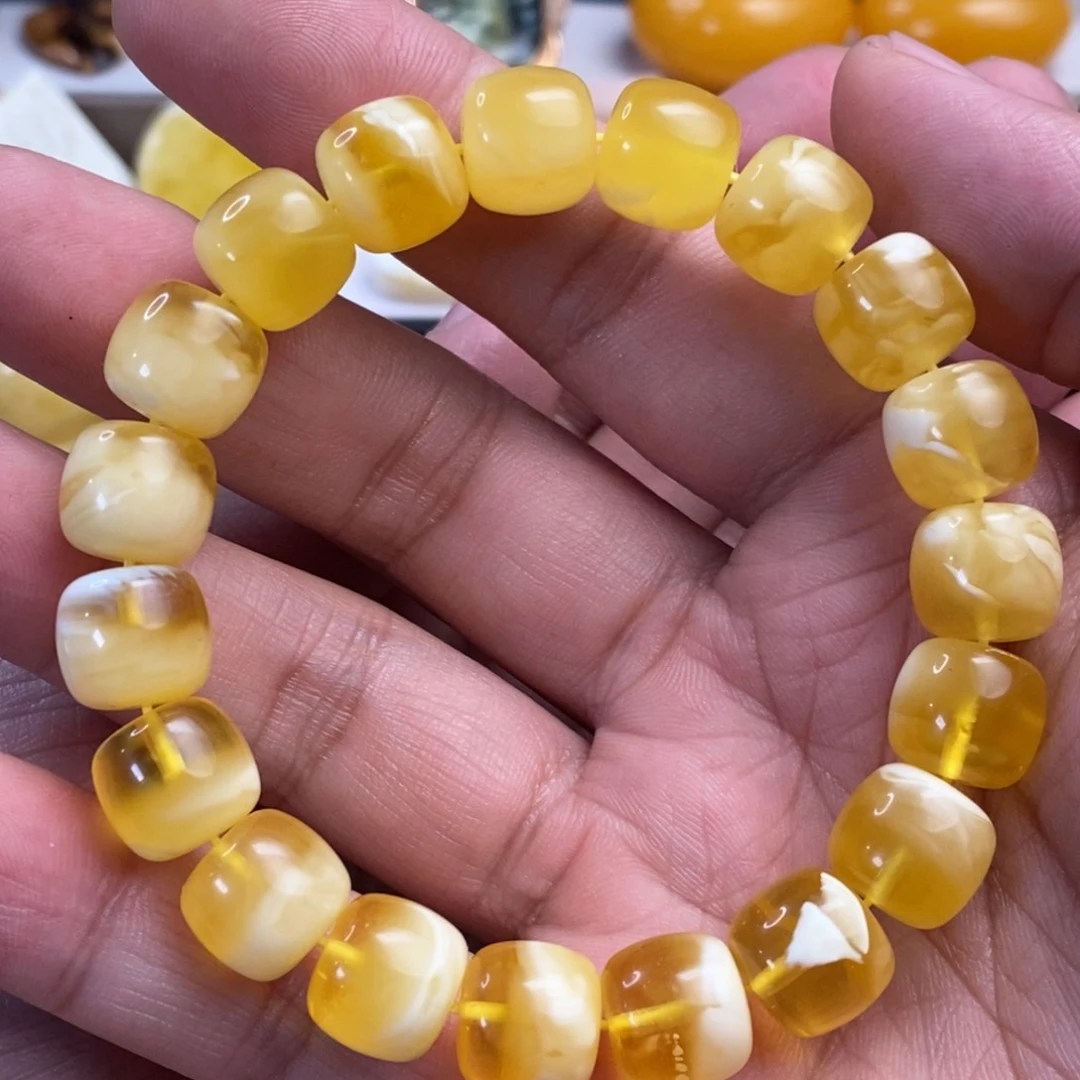未镶嵌琥珀裸石?12×11mm手串