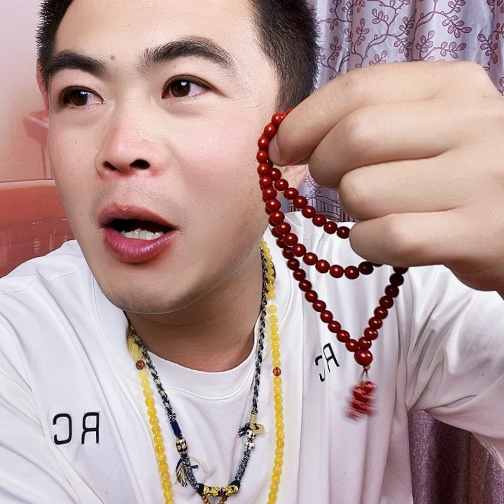 天然辰砂朱砂佛珠