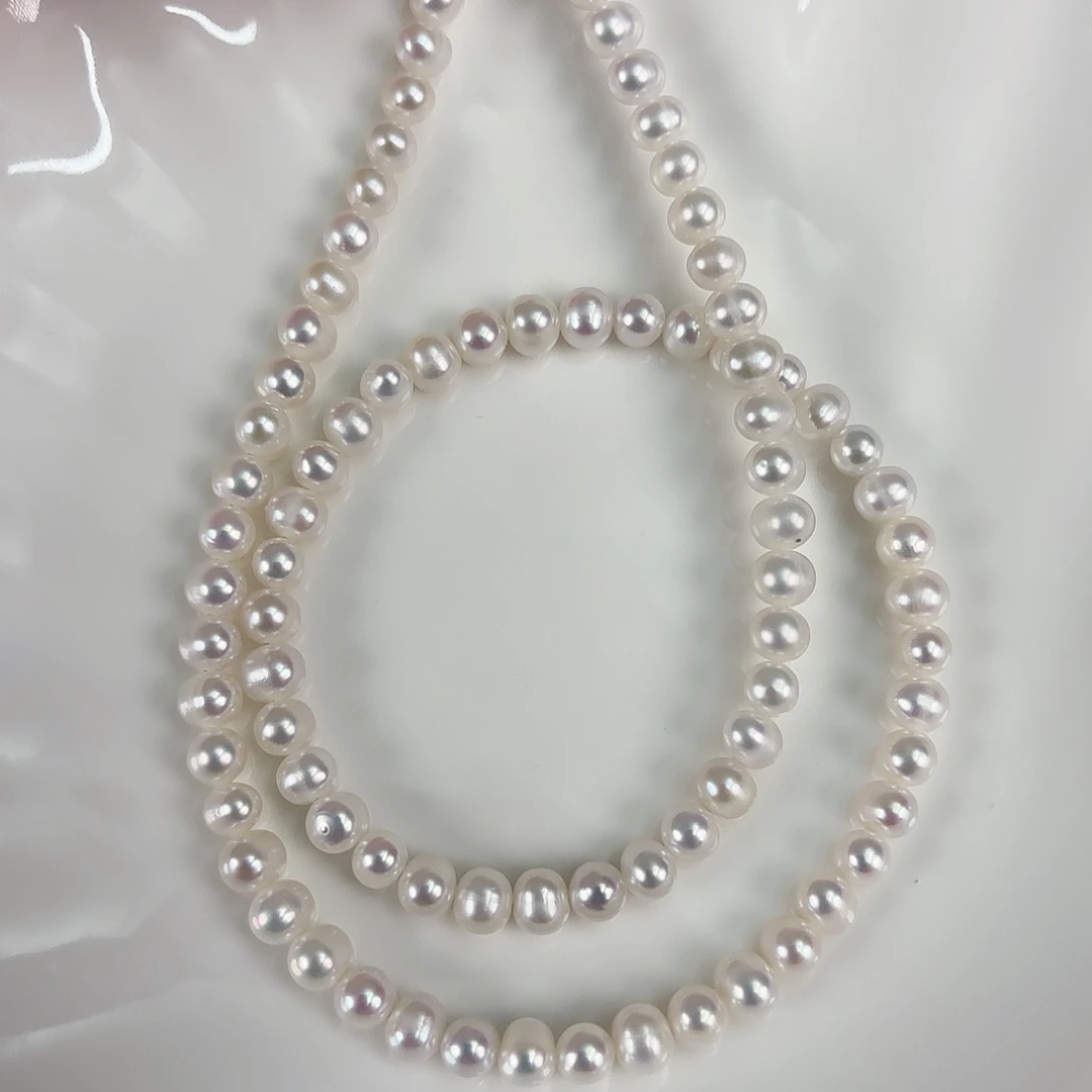 银S925镶嵌淡水珍珠手绳