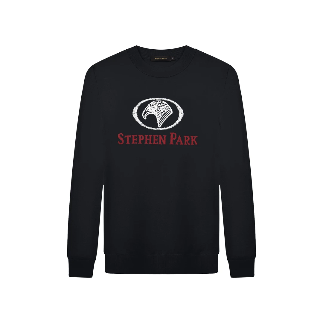 【亚萍男装】Stephen Park秋冬新款男士时尚休闲圆领长袖羊毛衫8452