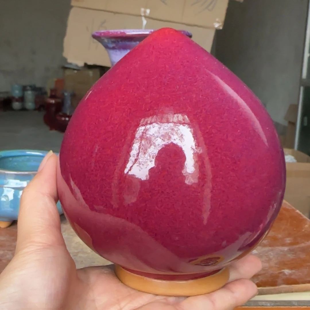 陶摆件郑家钧窑摆件微瑕