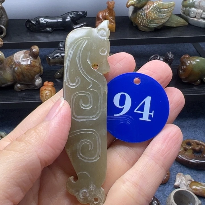 和田玉未镶嵌挂件