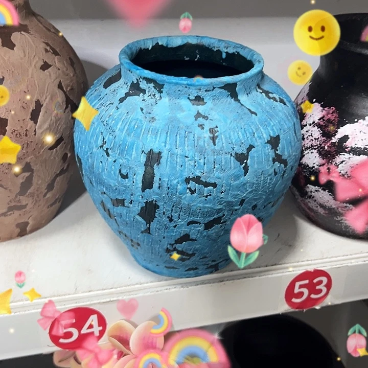 粗陶盆默认打孔高20口11