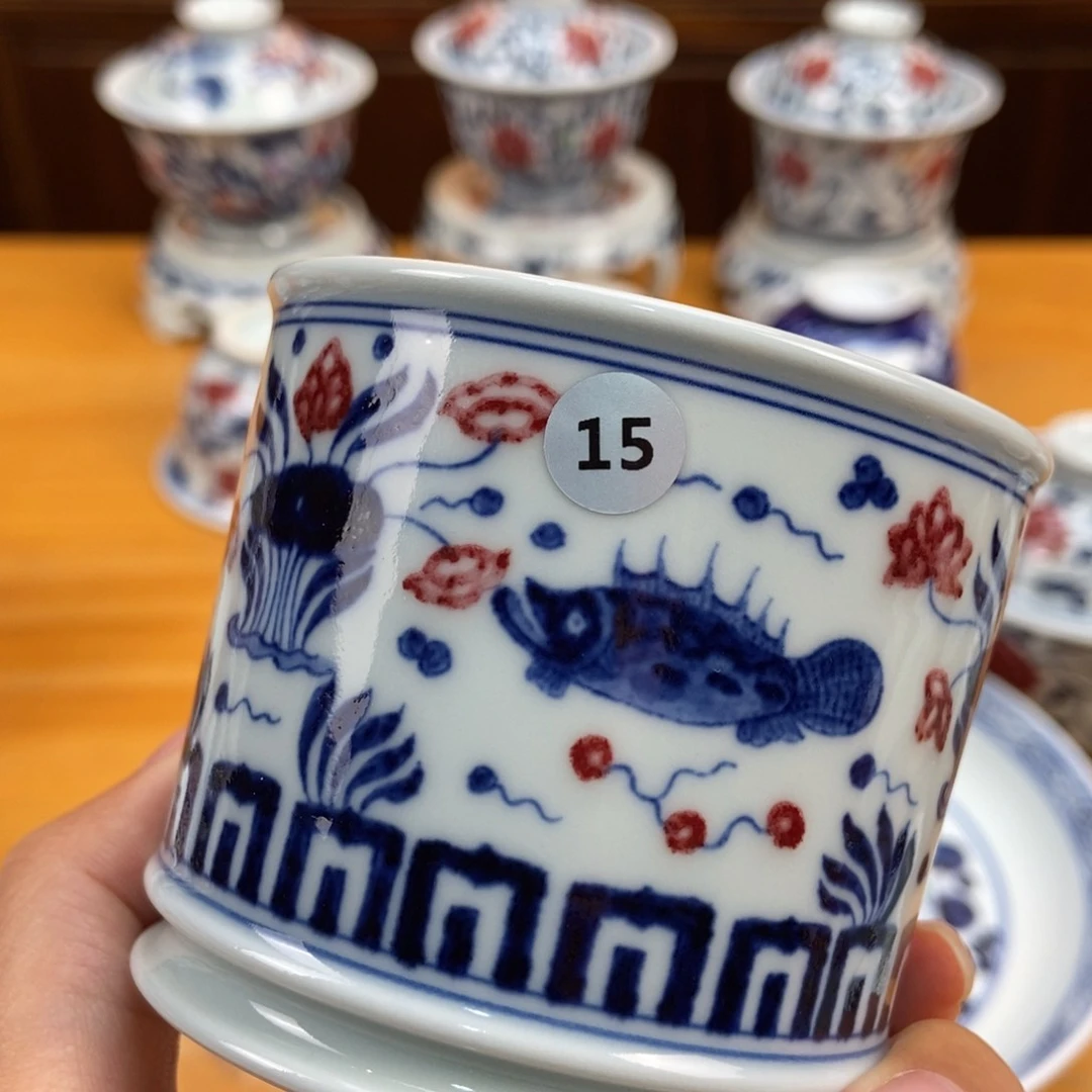 手绘现代茶具非古董