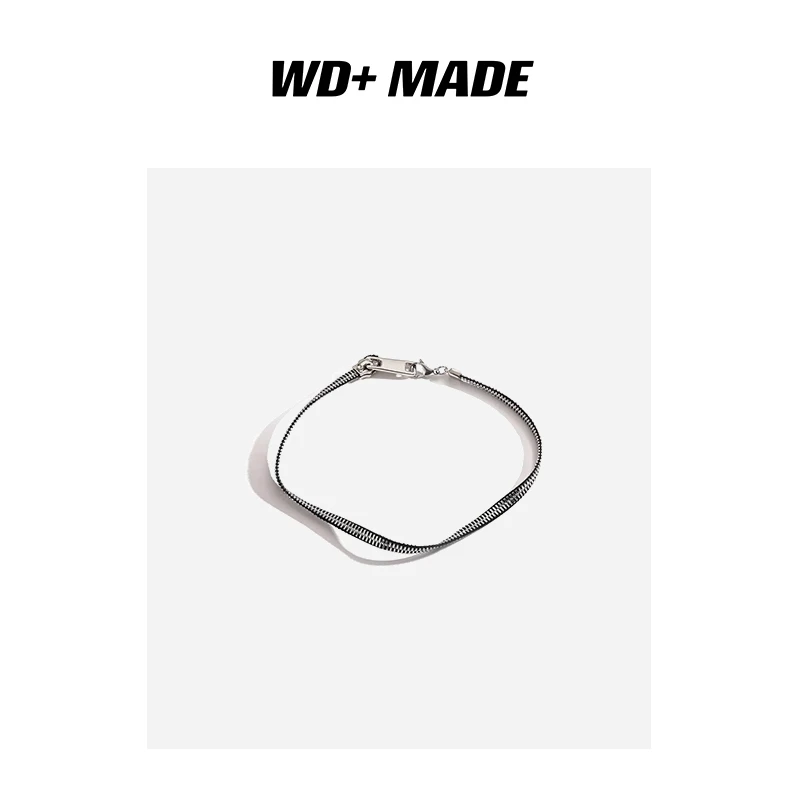 钛钢项链 街拍设计感拉链嘻哈潮锁骨链项链轻奢个性项链