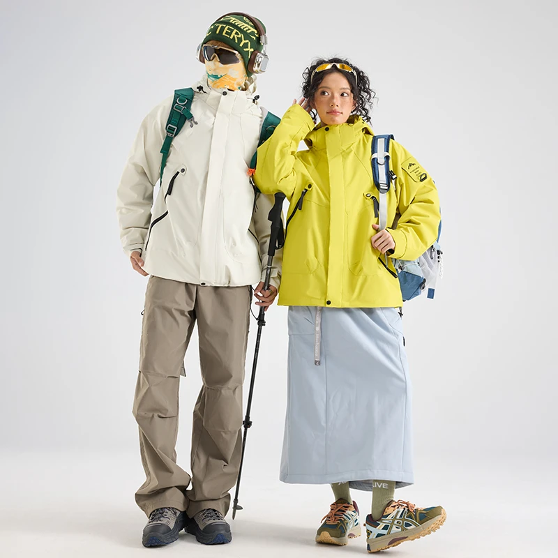 【暑期特惠】骆驼街户外冲锋衣外套登山服男女情侣款防风防水外套