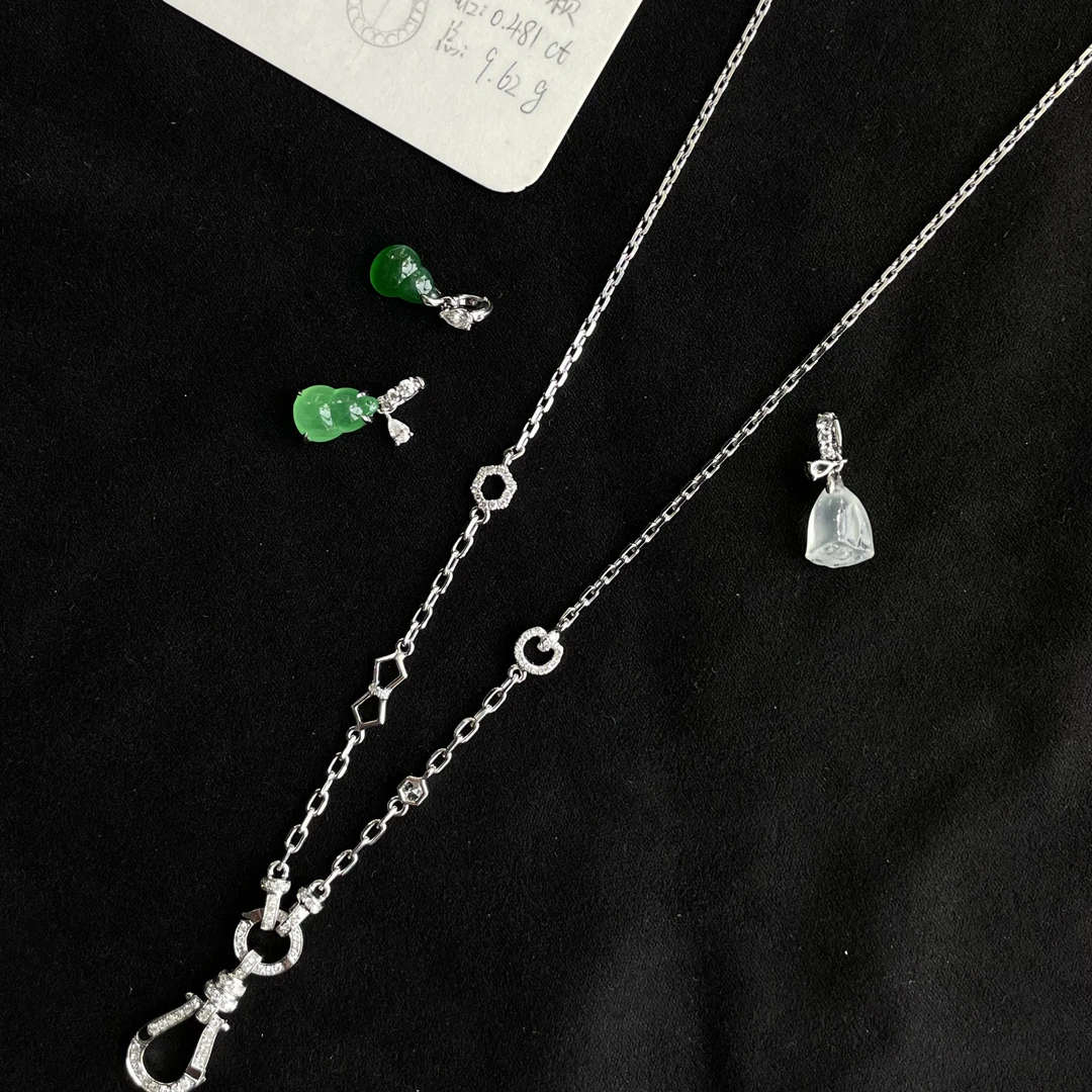 18k金链万能链马蹄扣款万能链｜轻奢高级质感（不含图片挂坠）