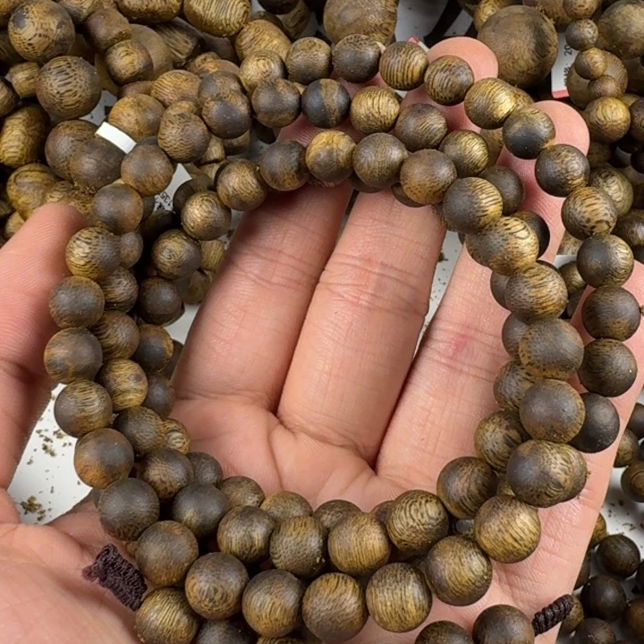 沉香沉香碎屑沉香碎屑沉香8mm多圈25克