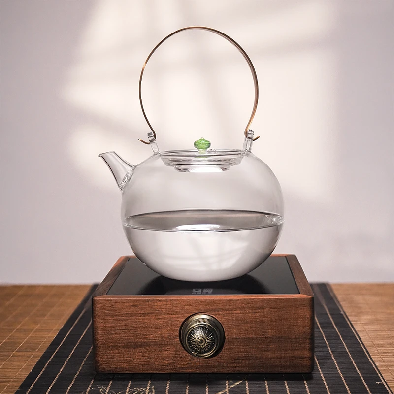 简造氛围感煮茶套装云瑾玻璃煮茶壶➕1200w小雅炉家用智能电陶炉