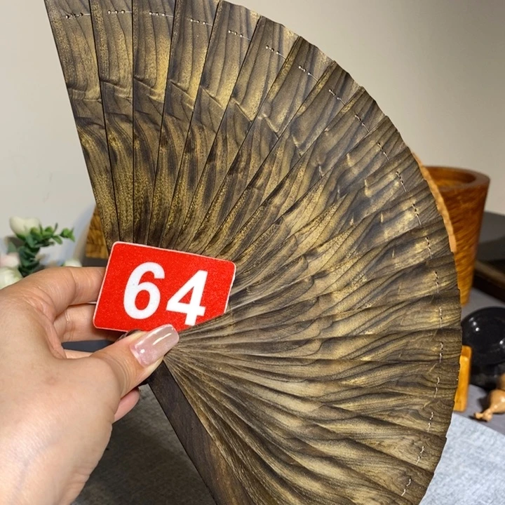 金丝楠来**长金丝楠木扇子