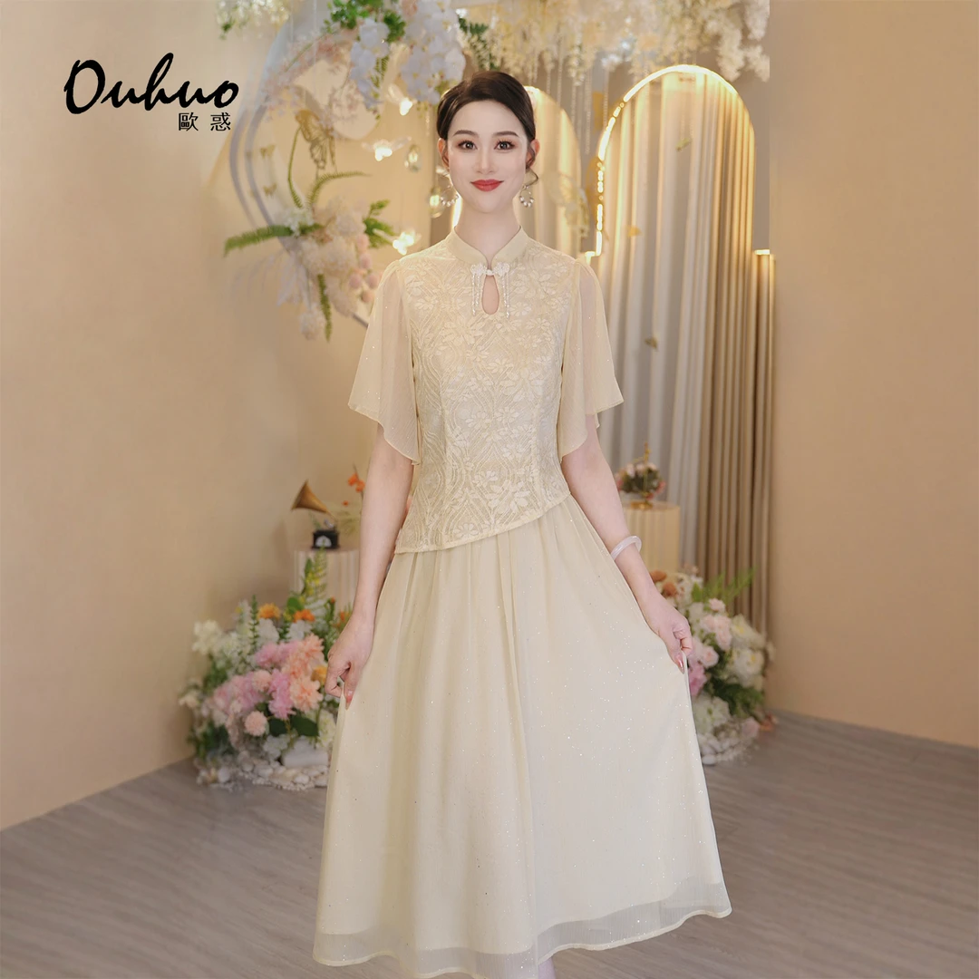 【木木定制】2025年夏季新款高贵气质优雅显瘦连衣裙OHDRI05155