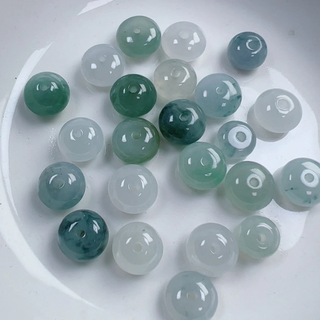翡翠散珠翡翠鼓珠一颗可挑卡九加