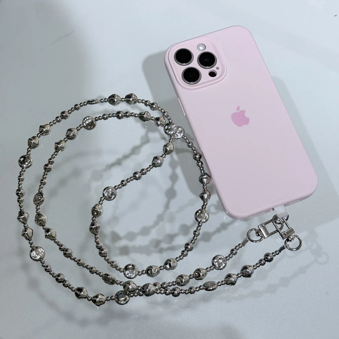 亲子女链条光面手机链