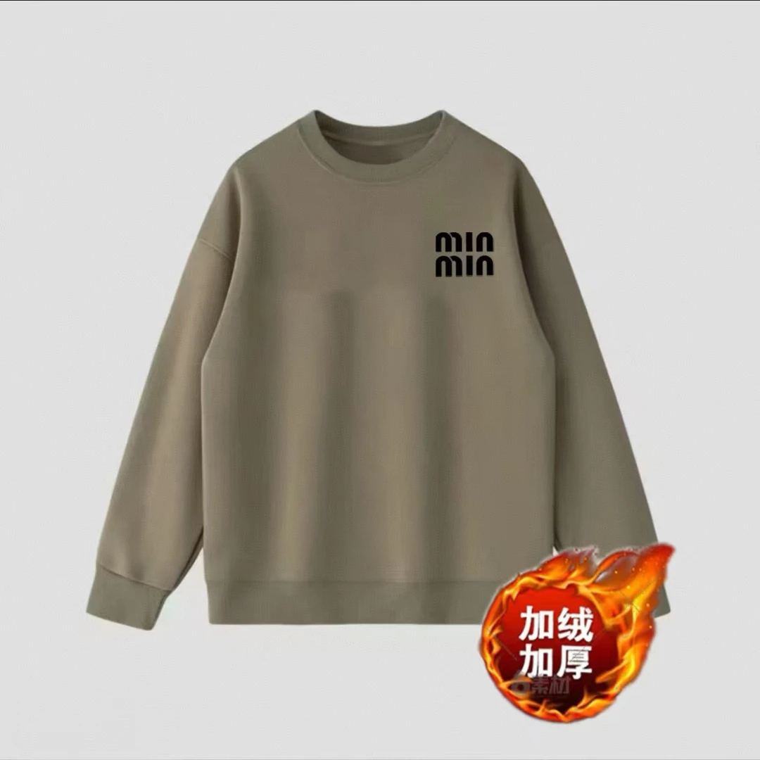 400克加绒华棉银狐绒圆领卫衣男女潮款时尚百搭BWL- 加绒mi