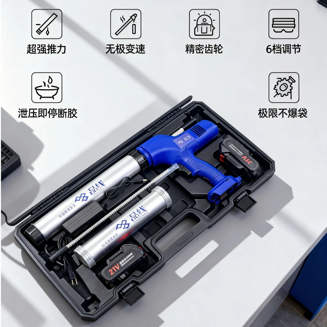 品线无极变速电动胶枪环氧彩砂专用超轻电动胶枪