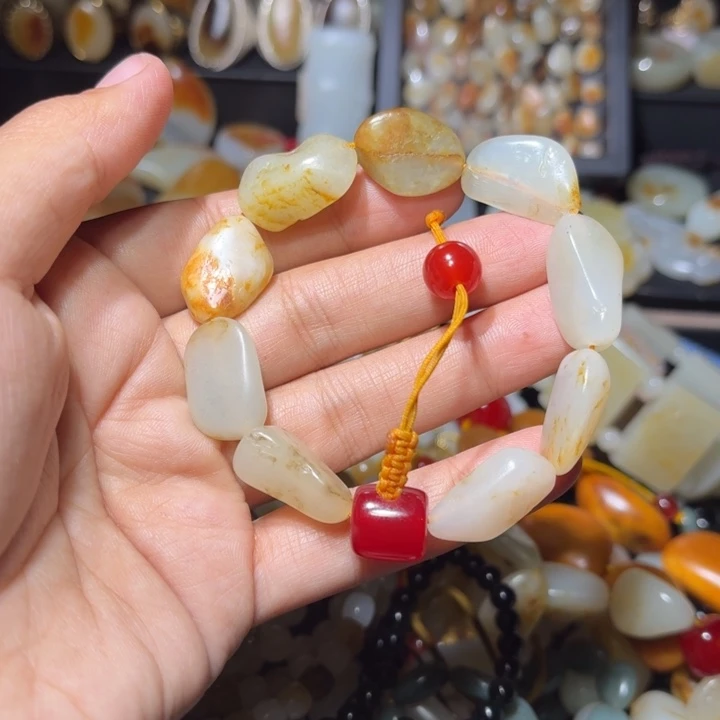 和田玉未镶嵌手链