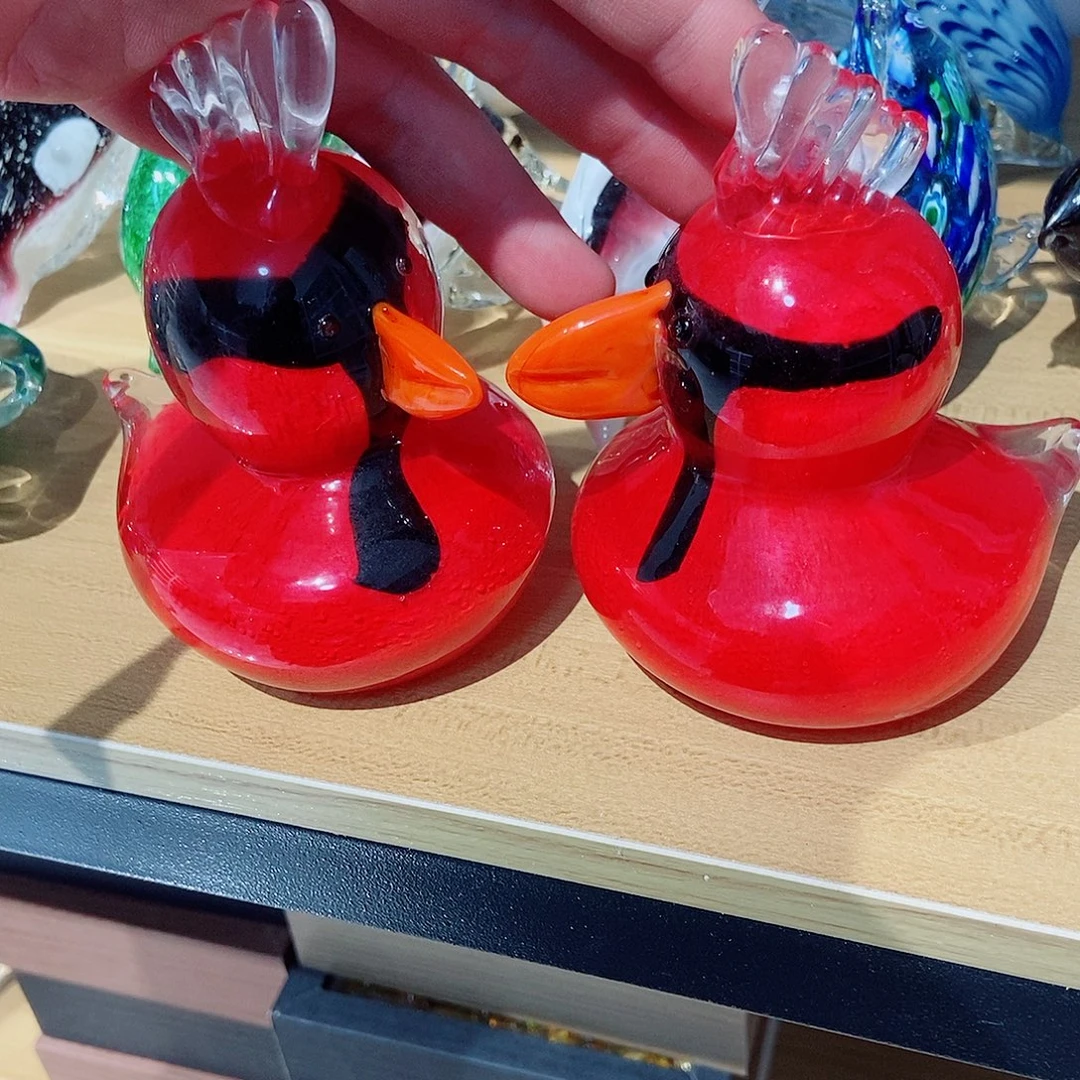 香***橙琉璃手工艺品微瑕