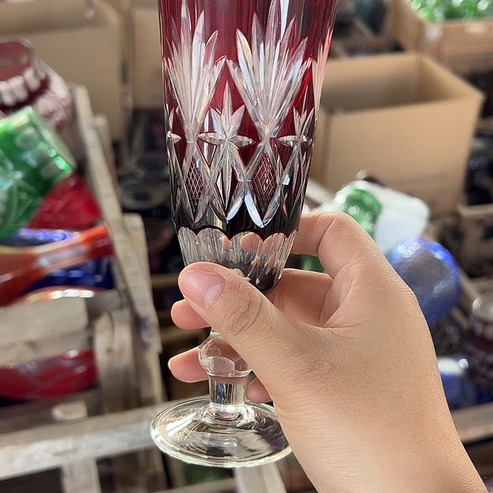 平底款水晶玻璃微瑕一个