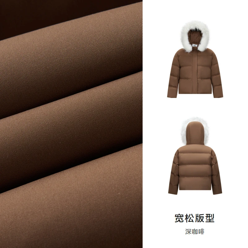 【防水防风】森马羽绒服女毛领连帽保暖百搭面包服