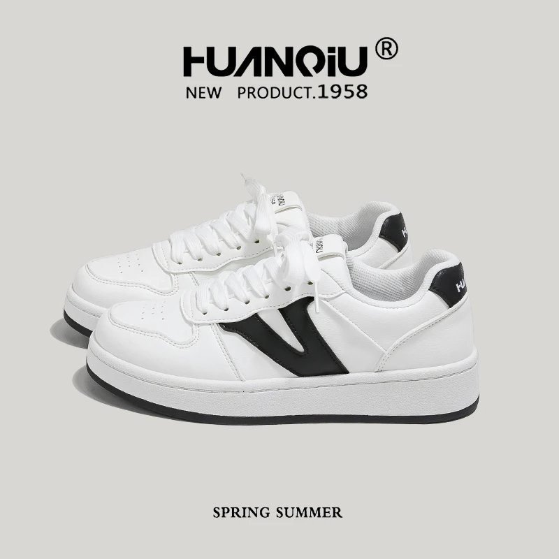 环球明星同款小白鞋2025早秋新款时尚高颜值休闲鞋防滑女鞋HC2565