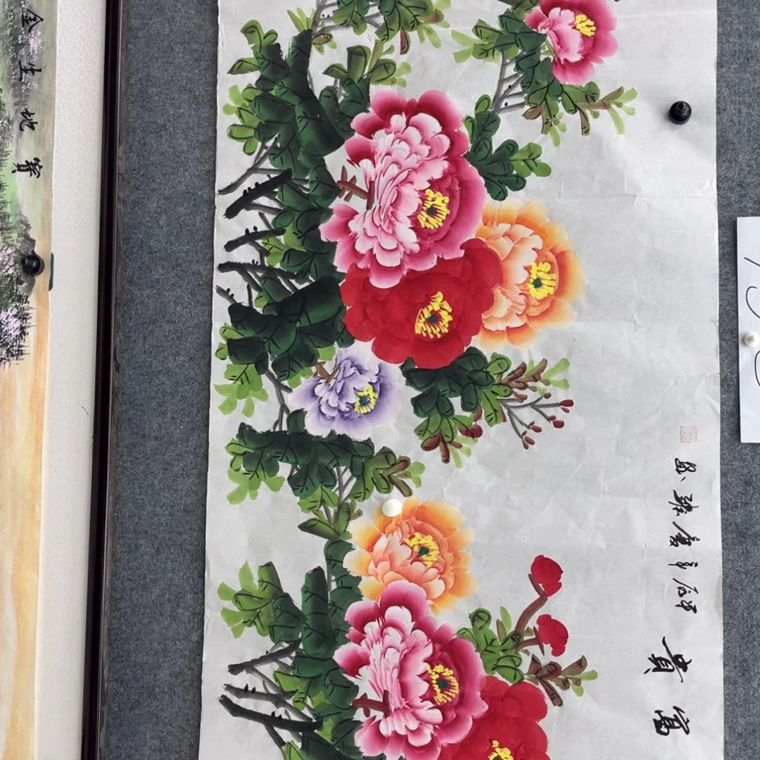 容***斋国画明月的直播间 微瑕