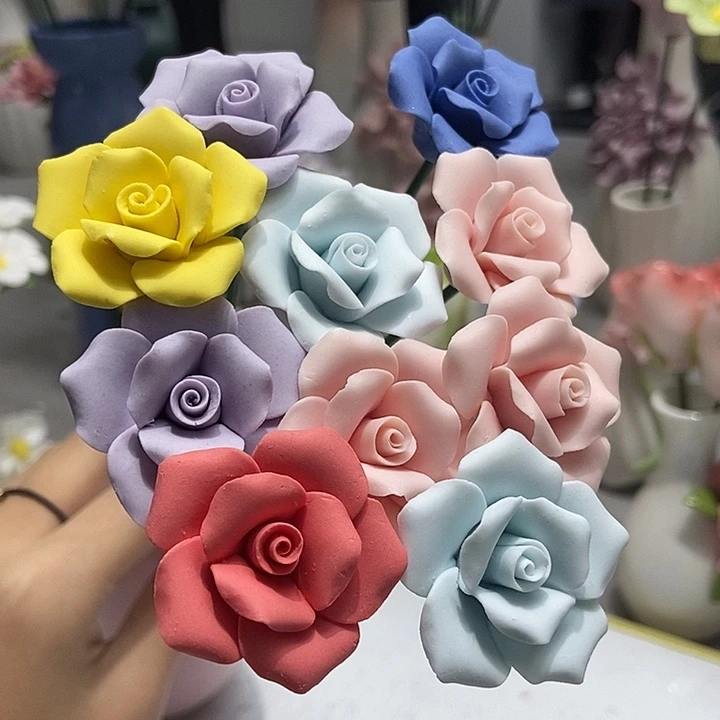 陶瓷纯手工捏花设计