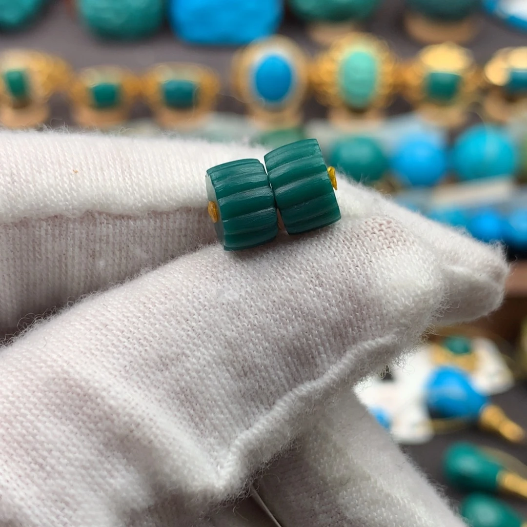 绿松石未镶嵌发饰7mm